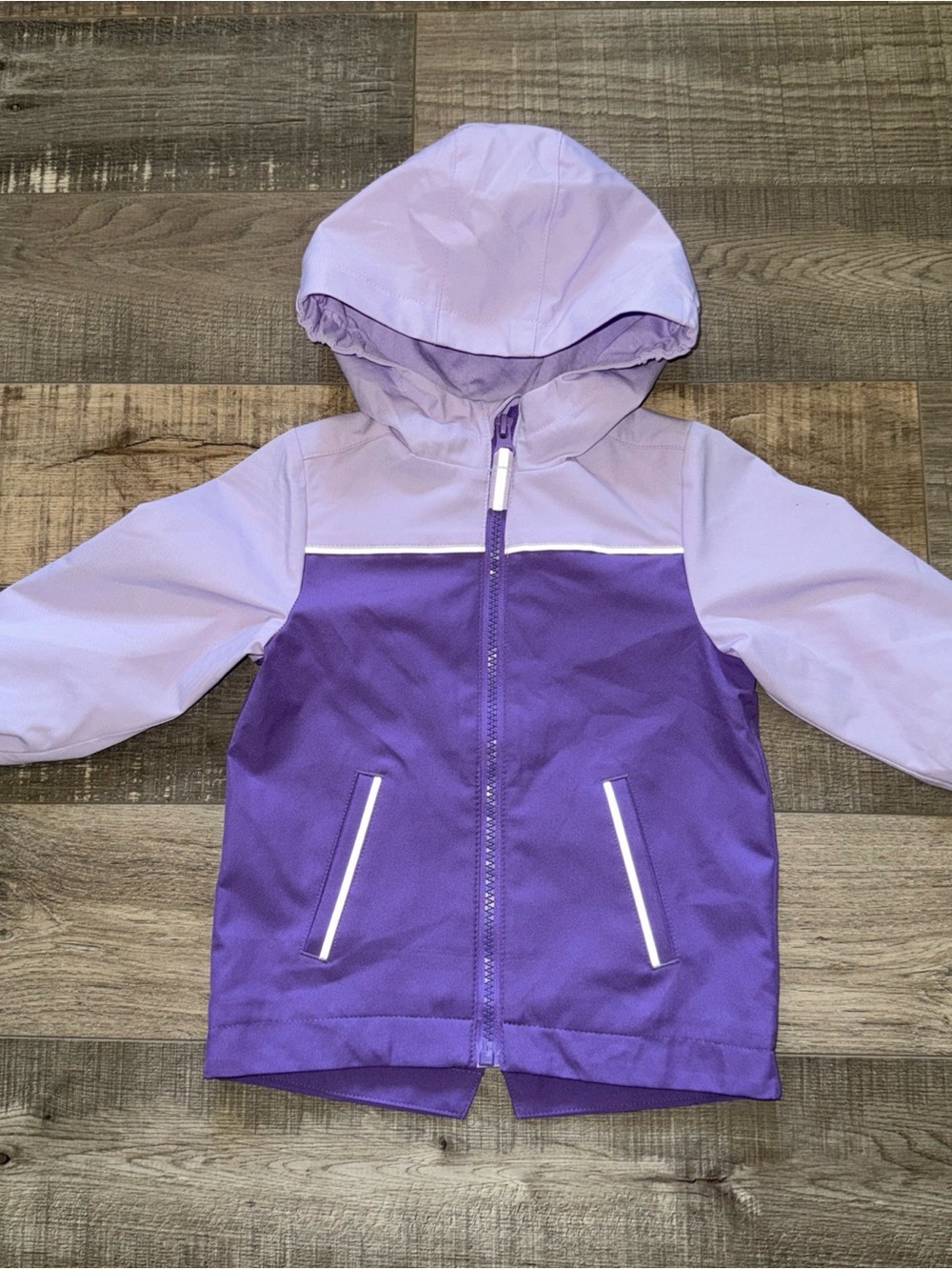 Kids Lavender and Purple Hooded Jacket - Lightweight Rain jacket with hood